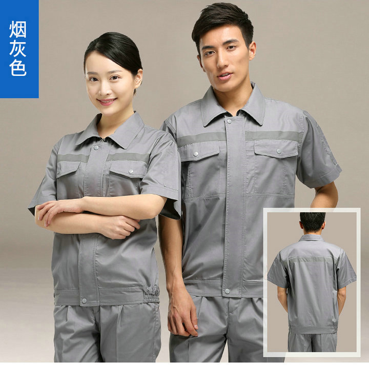 灰色工作服定制,灰色工作服,灰色工服工厂