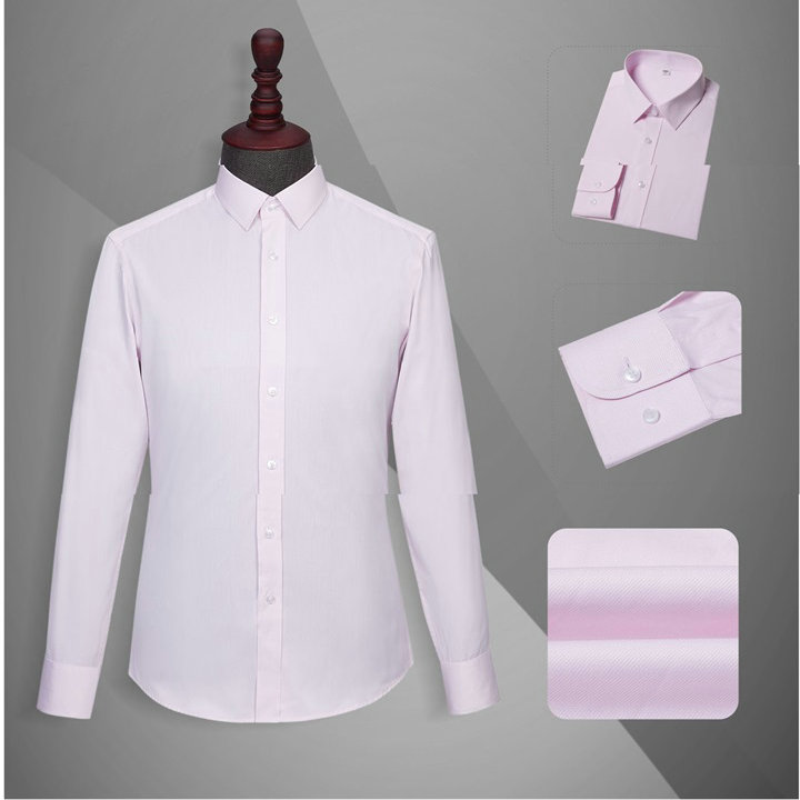 北京那里订制衬衫,衬衫定制价格,YW025男长袖粉色